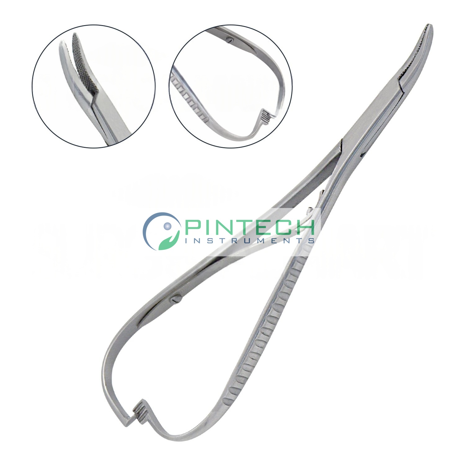 Mathieu Ligature Elastic Placing Plier 5.5" - Curved Serrated Tip Orthodontic Instrument — Dental Sialkot Pakistan Pintech