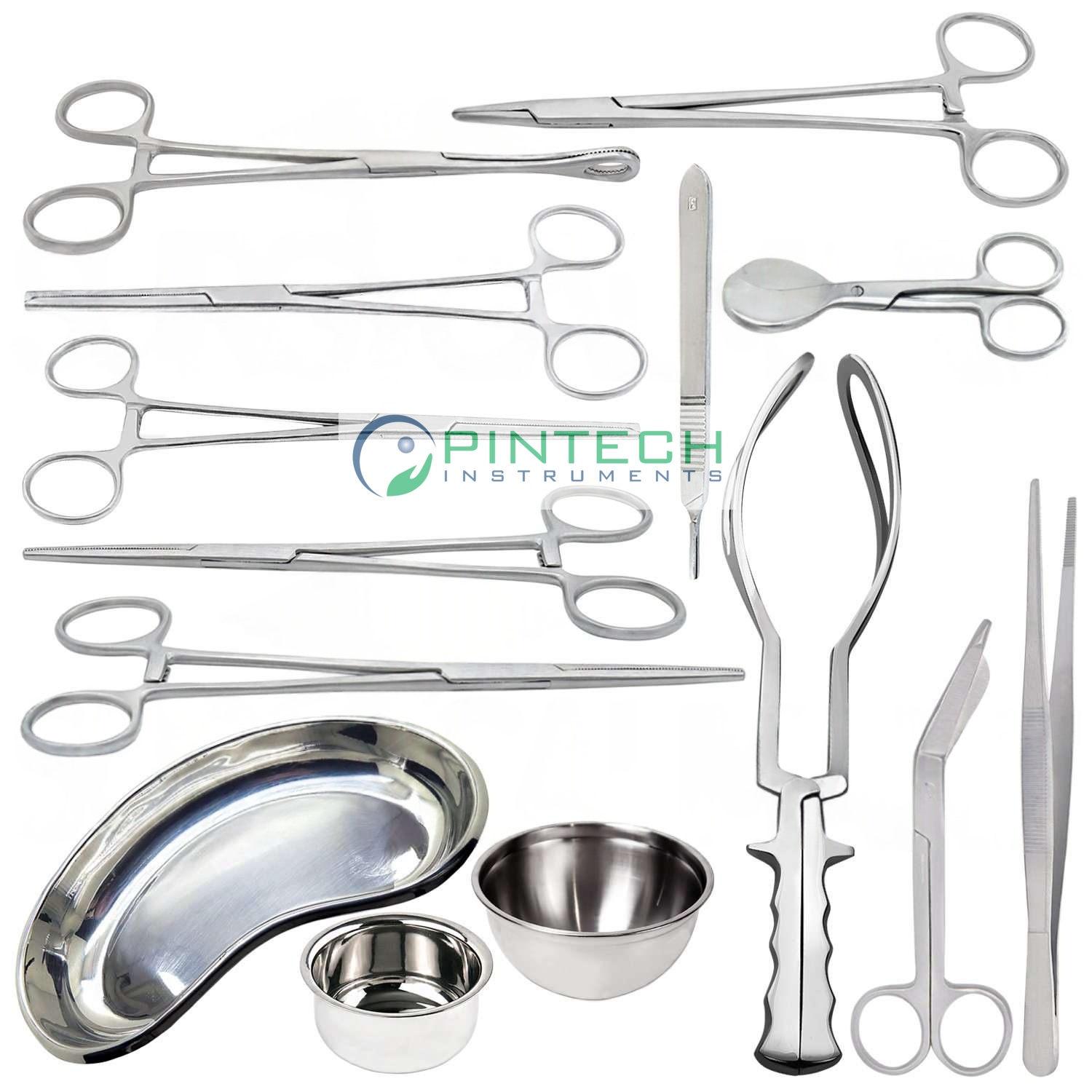 16 Pcs Basic Delivery Set - Gynecology Surgical Instrument Kit Sialkot Pakistan