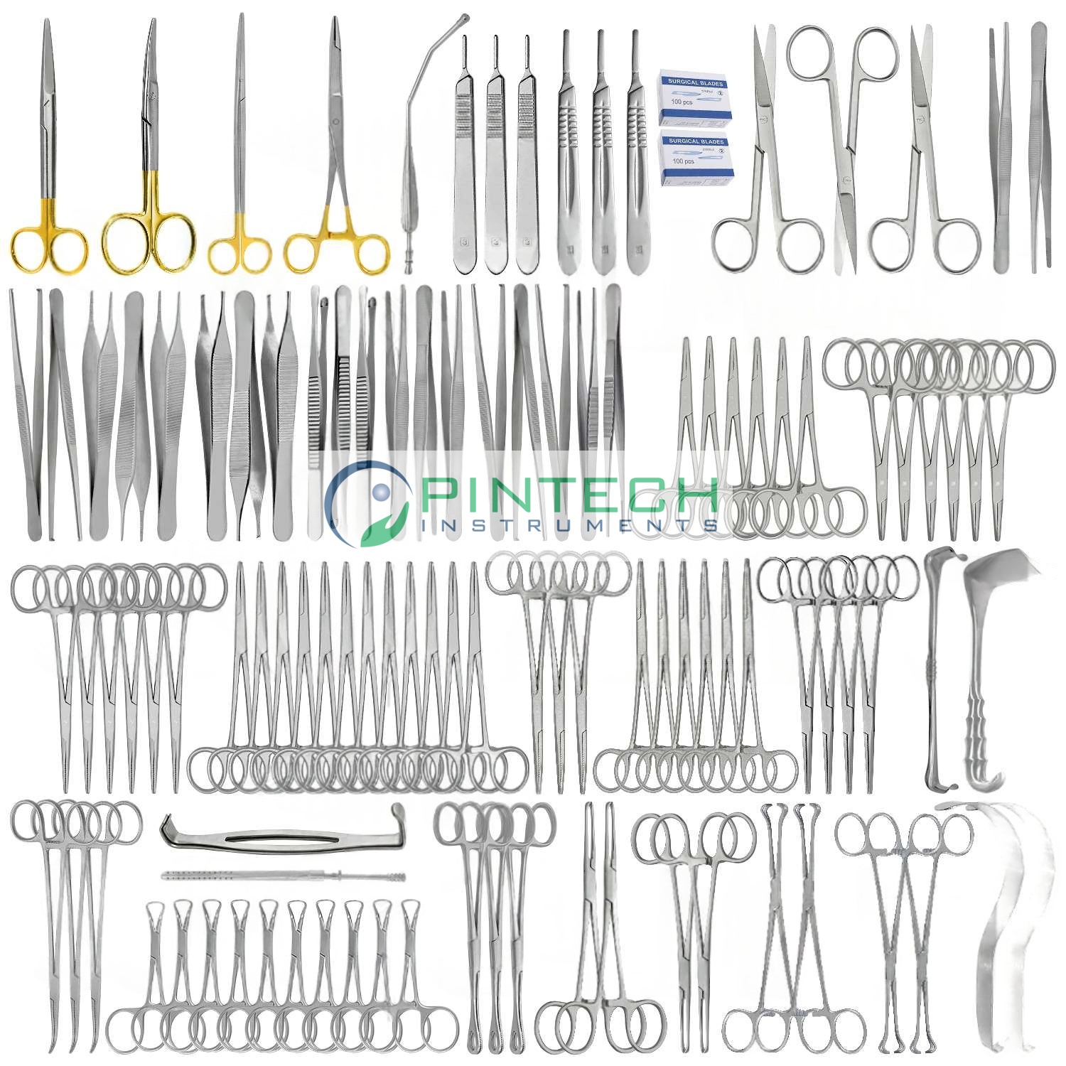 108 Pcs Basic Laparotomy Surgical Instrument Set - General Surgery Kit Sialkot Pakistan