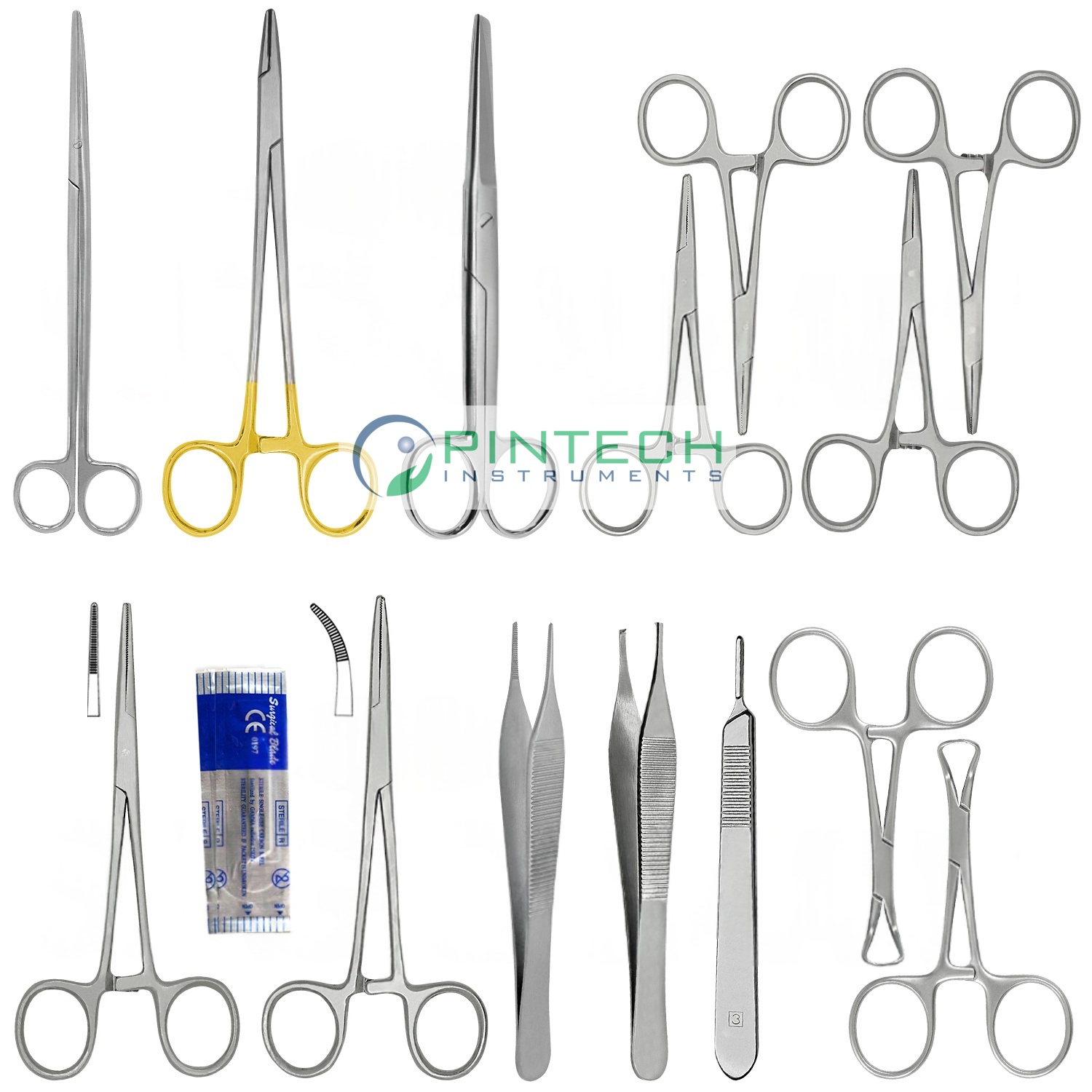 14 Pcs Suture Set - Surgical, Dental and Veterinary Suturing Kit Sialkot Pakistan