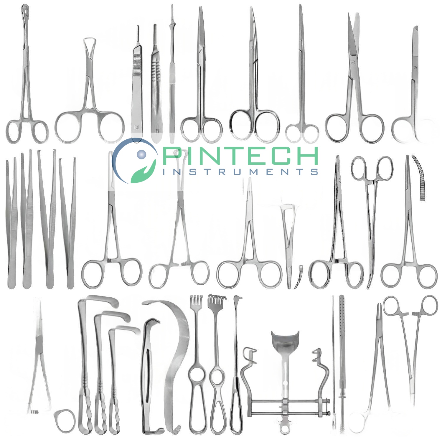 106 Pcs Major General Surgery Instrument Set - Complete Surgical Kit Art No PTI-SK-123 106 pcs — Surgical Instruments Manufacturer Sialkot Pakistan