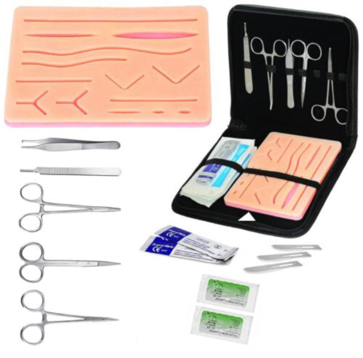 Medical Suture Training Kit - Student Suturing Practice Instrument Set Sialkot Pakistan