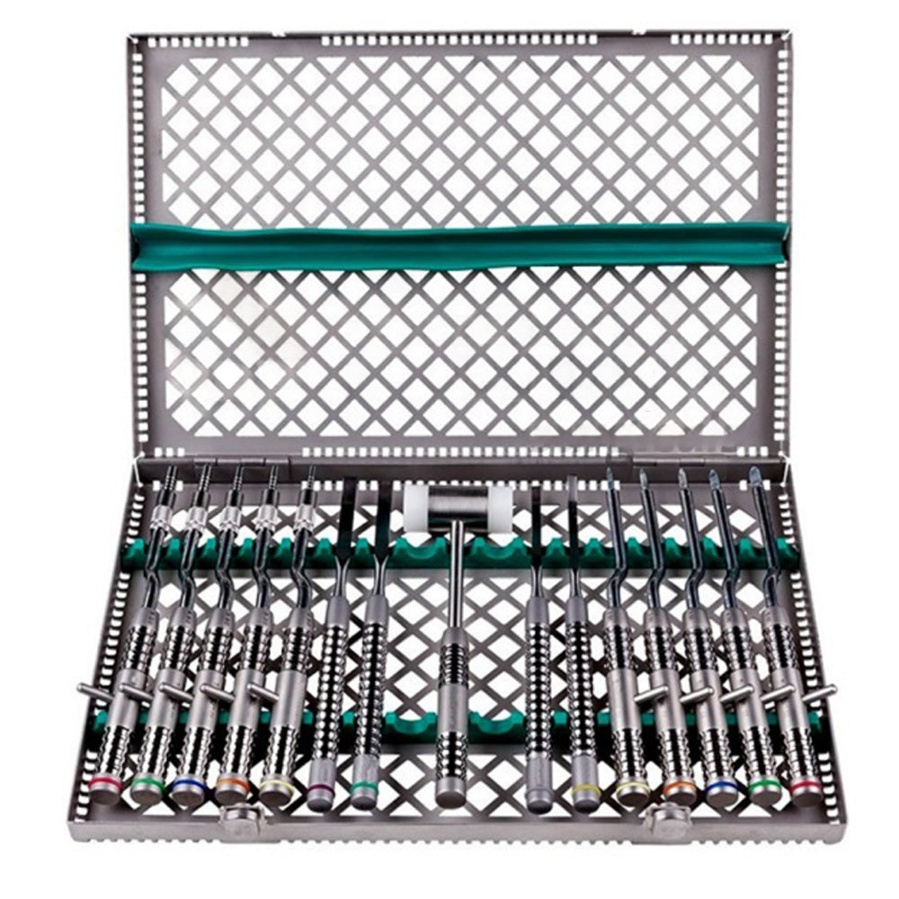21 Pcs Dental Implant Kit with Sterilization Cassette - Implant Surgery Instrument Set Sialkot Pakistan