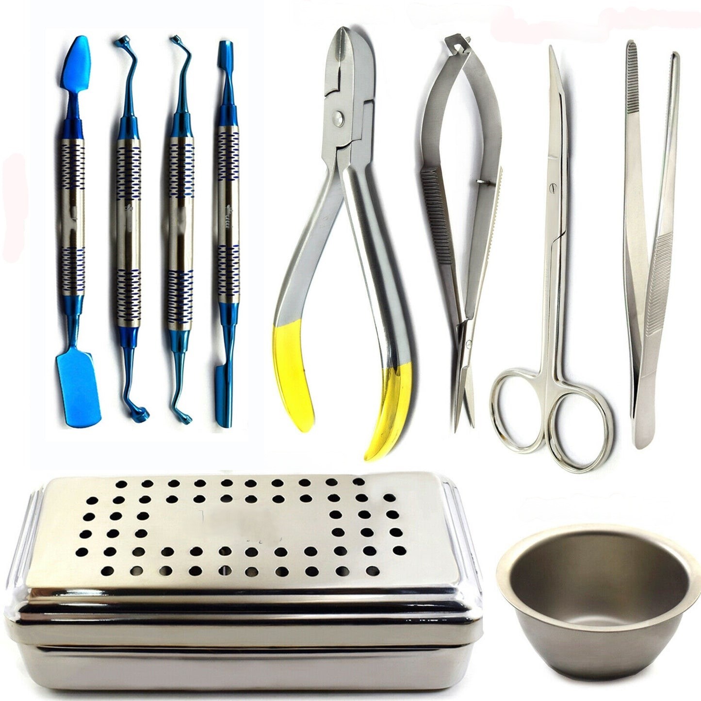 Dental Implant Surgery Kit - PRF Box, Bone Mixing Bowl and Implant Procedure Instruments Art No PTI-DIK-105 — Dental Instruments Manufacturer Sialkot Pakistan