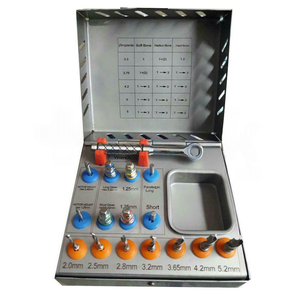 16 Pcs Dental Implant Drills Kit - Implant Surgical Drill and Ratchet Wrench Set Sialkot Pakistan