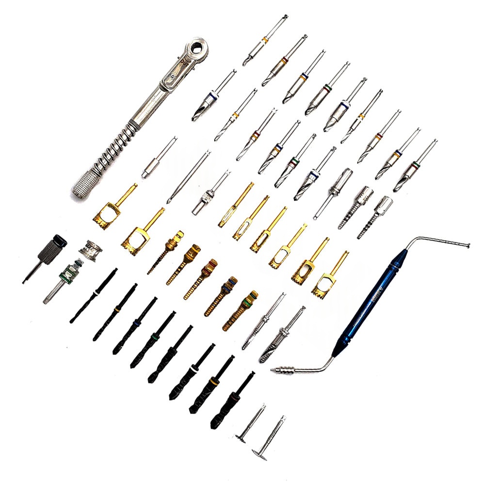 50 Pcs Dental Orthodontic Implant Kit - Implant Placement and Removal Tools Set Art No PTI-DIK-108 — Dental Instruments detail view