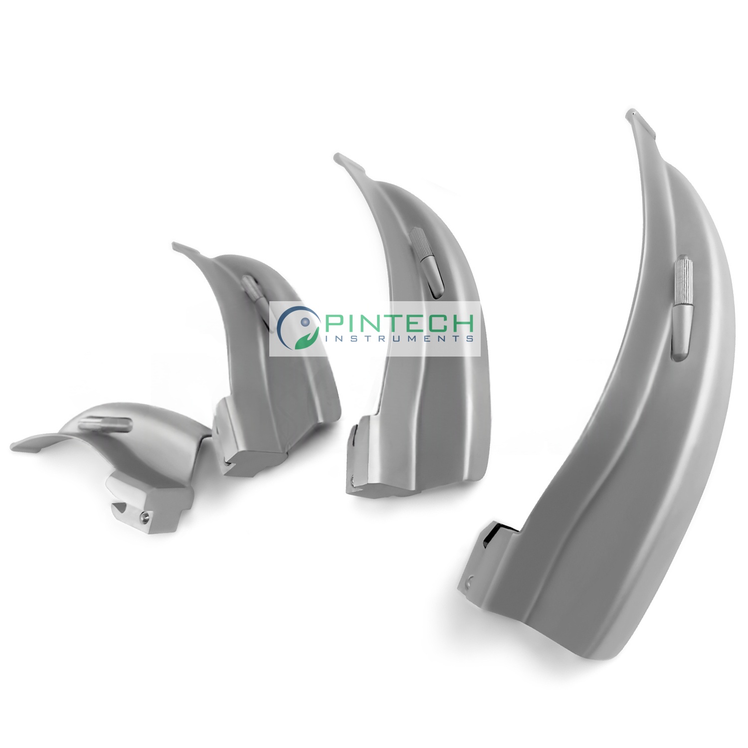 4 Pcs Macintosh Conventional Laryngoscope Blades #1-#4 - Airway Intubation Instrument Art No PTI-LAR-169 — Surgical Instruments detail view