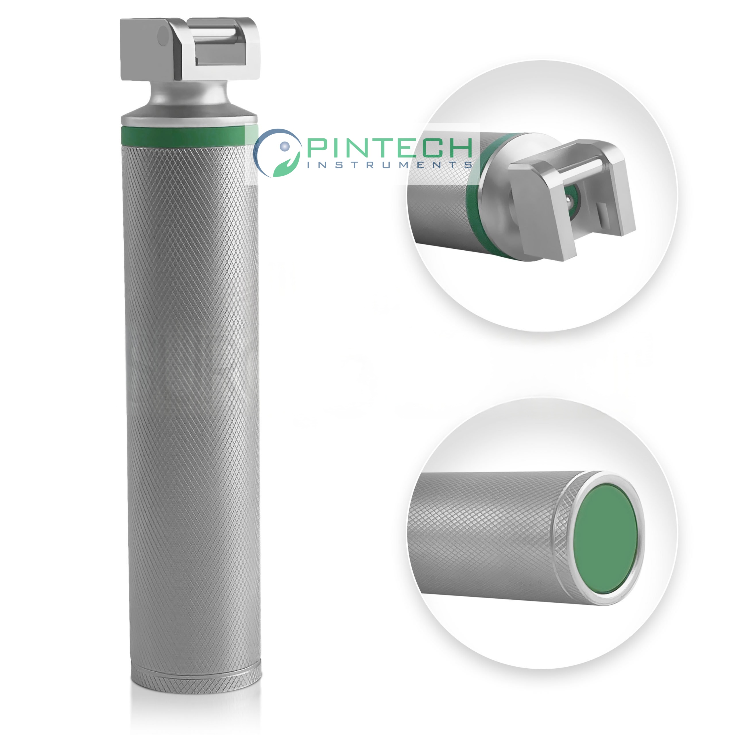Medium Fiber-Optic Laryngoscope Handle - EMT and Anesthesia Use for Airway Intubation Art No PTI-LAR-164 — Surgical Instruments detail view
