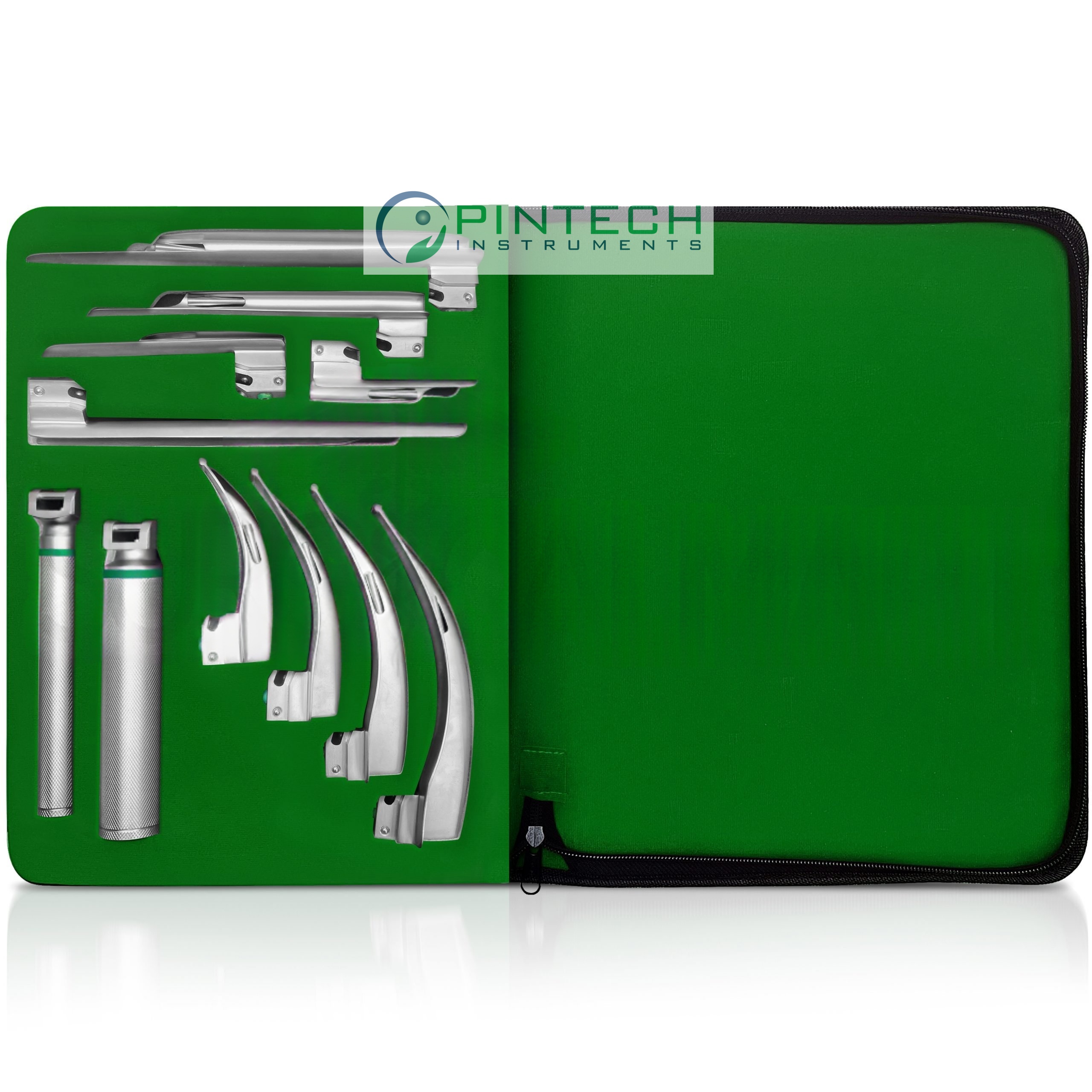 11 Pcs Fiber-Optic Macintosh and Miller Combination Laryngoscope Set - Anesthesia Airway Kit Sialkot Pakistan