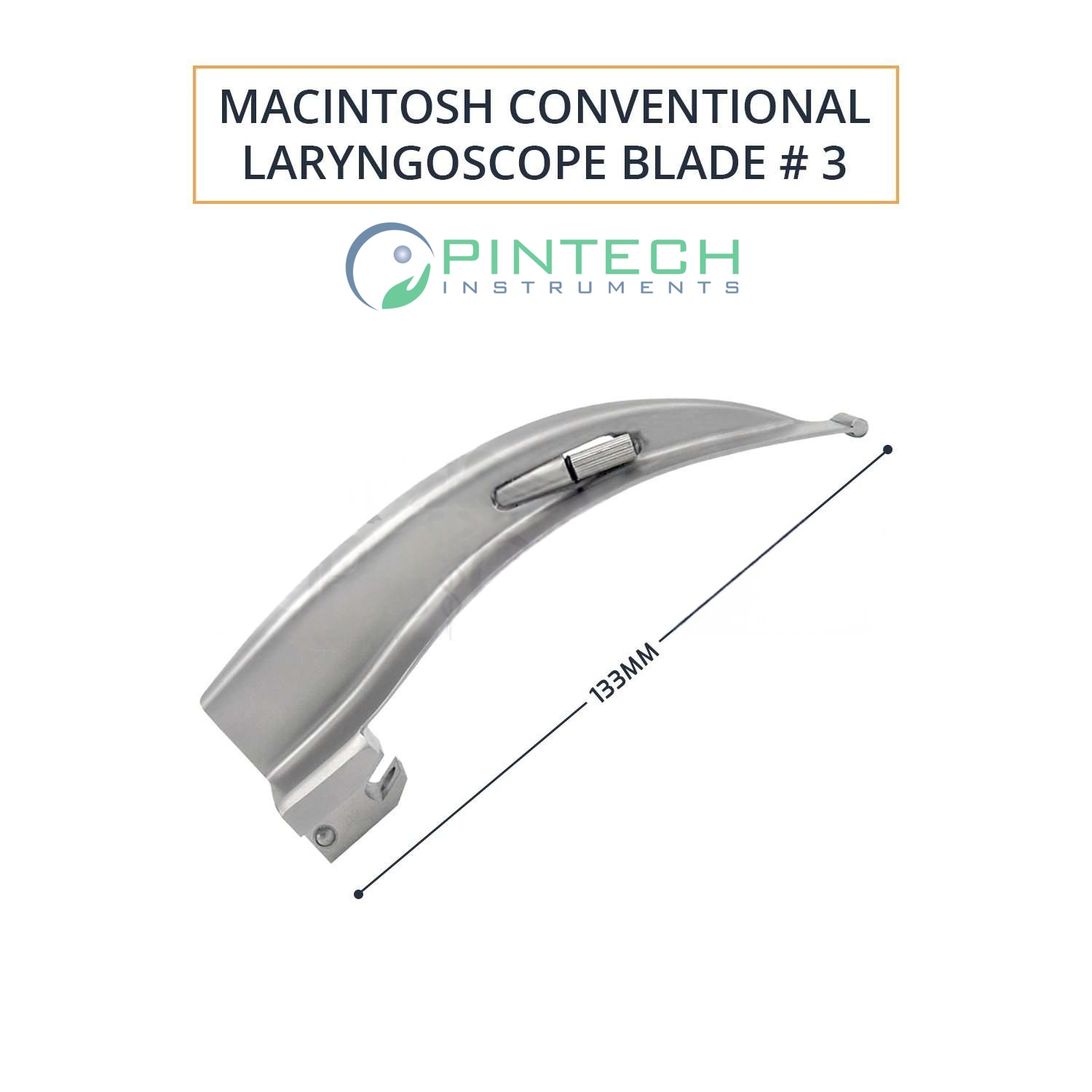 Macintosh Conventional Laryngoscope Blade #3 - Airway Intubation Instrument — Surgical Sialkot Pakistan Pintech