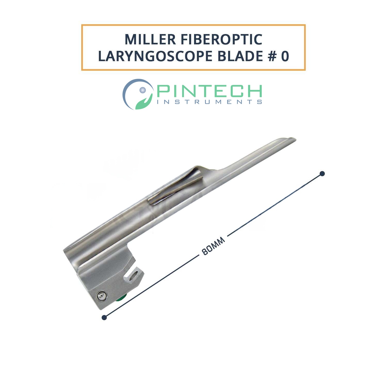 Miller Fiber-Optic Laryngoscope Blade #0 - Airway Intubation Instrument Sialkot Pakistan