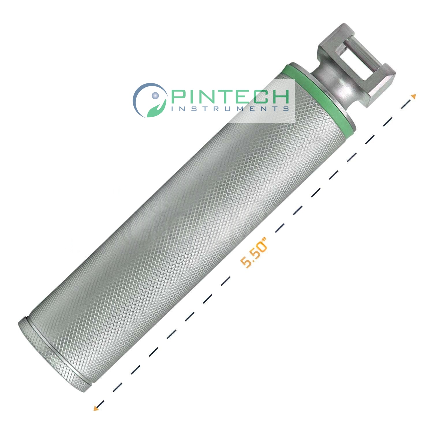 Small Fiber-Optic Laryngoscope Handle - Reusable Anesthesia Handle for Airway Intubation Art No PTI-LAR-102 — Surgical Instruments detail view