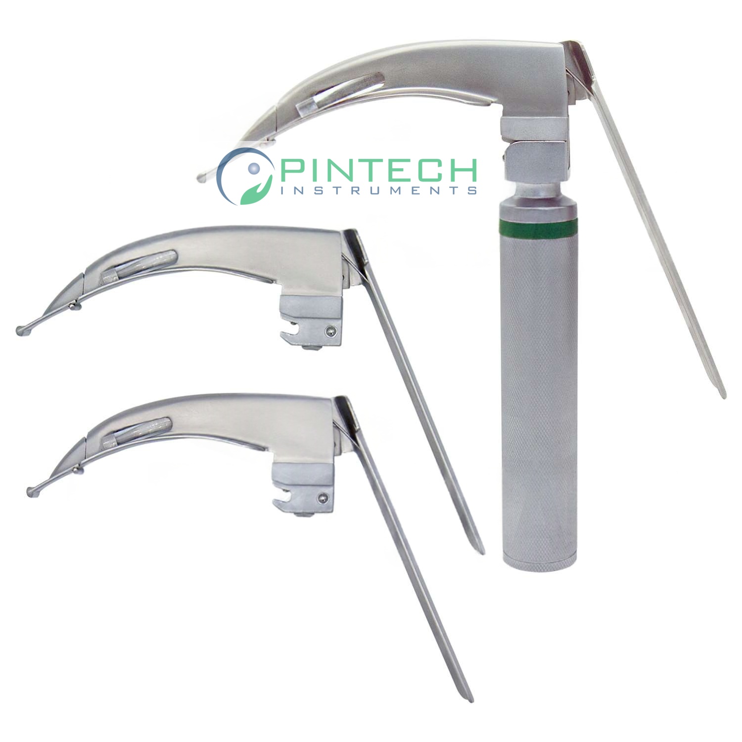 5 Pcs McCoy Flex-Tip Fiber-Optic Laryngoscope Set with Carrying Case - Anesthesia Airway Kit Art No PTI-LAR-103 — Surgical Instruments detail view