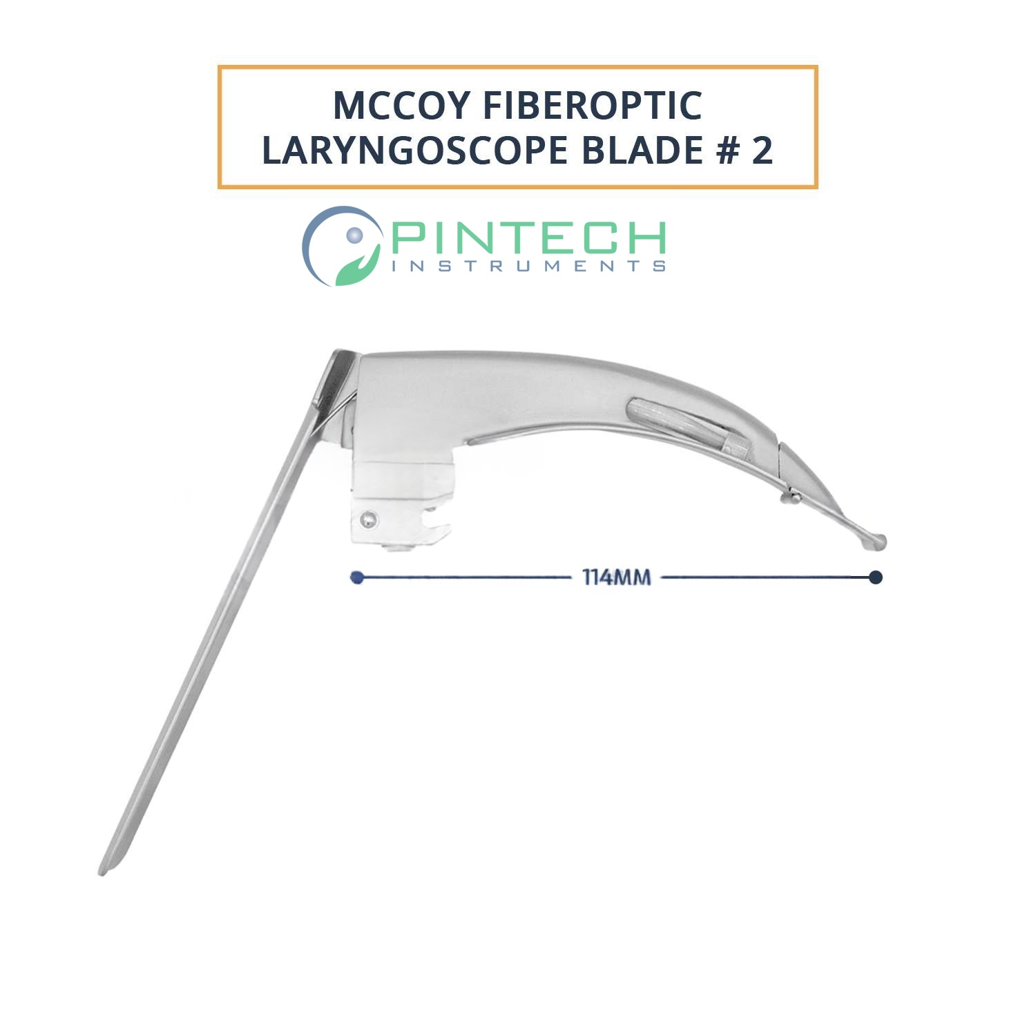 McCoy Fiber-Optic Flex-Tip Laryngoscope Blade #2 - Airway Intubation Instrument — Surgical Sialkot Pakistan Pintech
