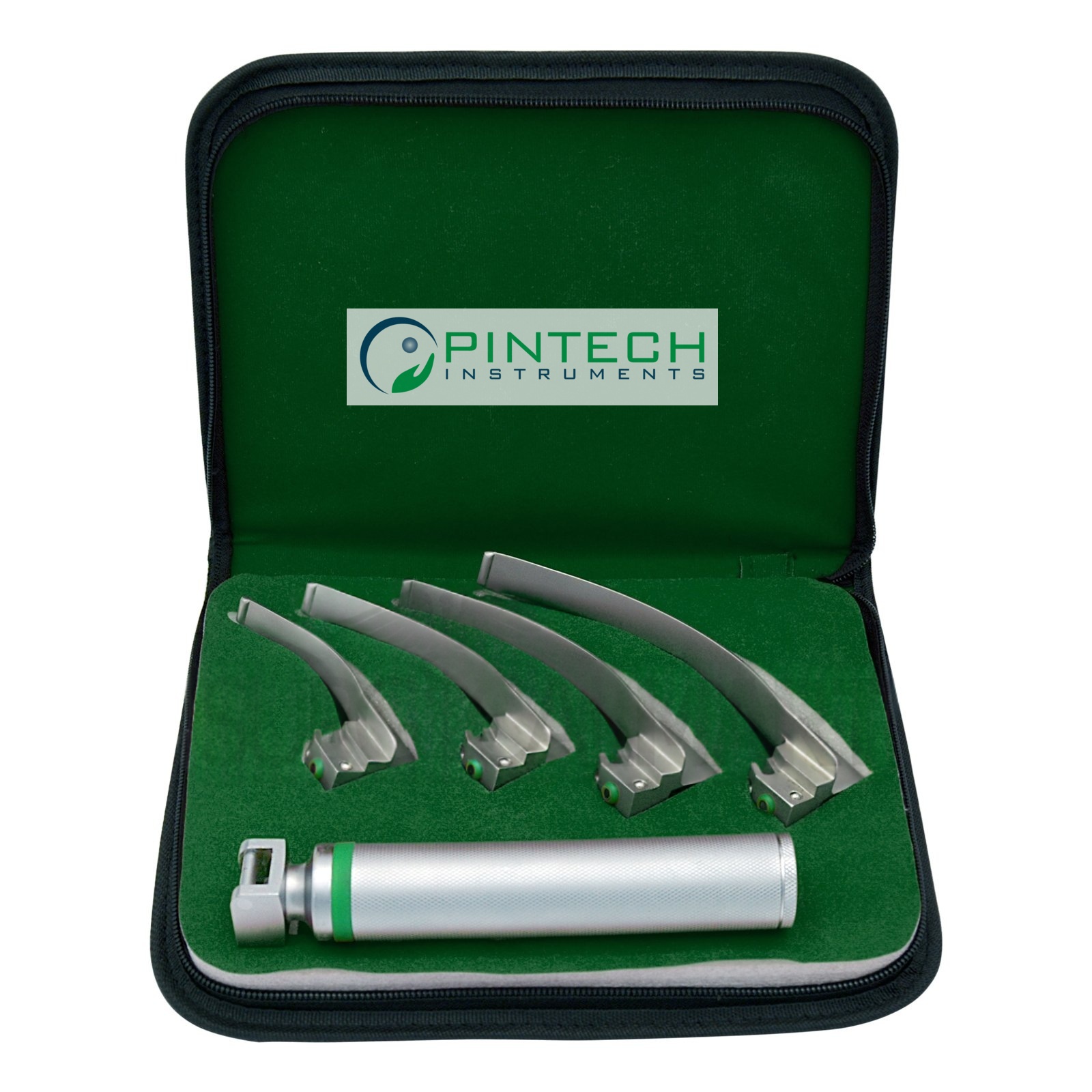 5 Pcs Macintosh Fiber-Optic Laryngoscope Set - Reusable - Anesthesia Airway Kit — Surgical Sialkot Pakistan Pintech