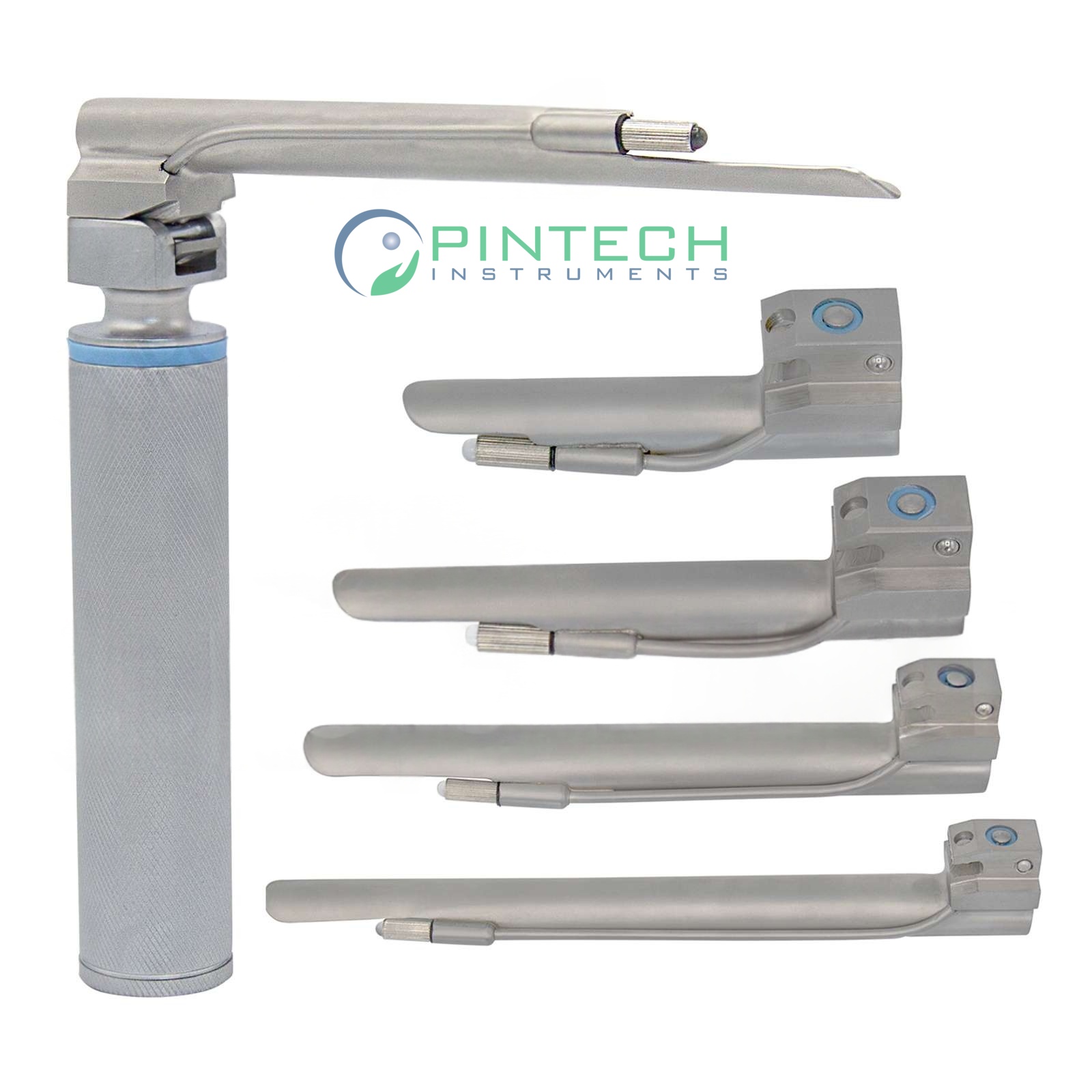 6 Pcs Miller Conventional Laryngoscope Set - 5 Blades and Handle - Anesthesia Airway Kit Sialkot Pakistan